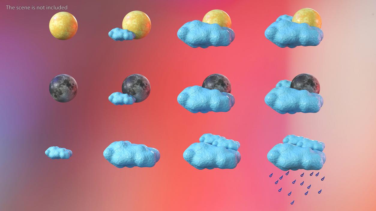 3D model Weather Symbols