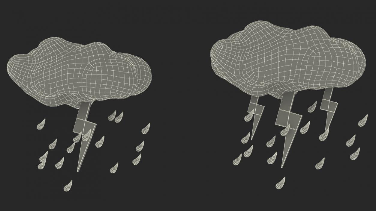 3D model Weather Symbols