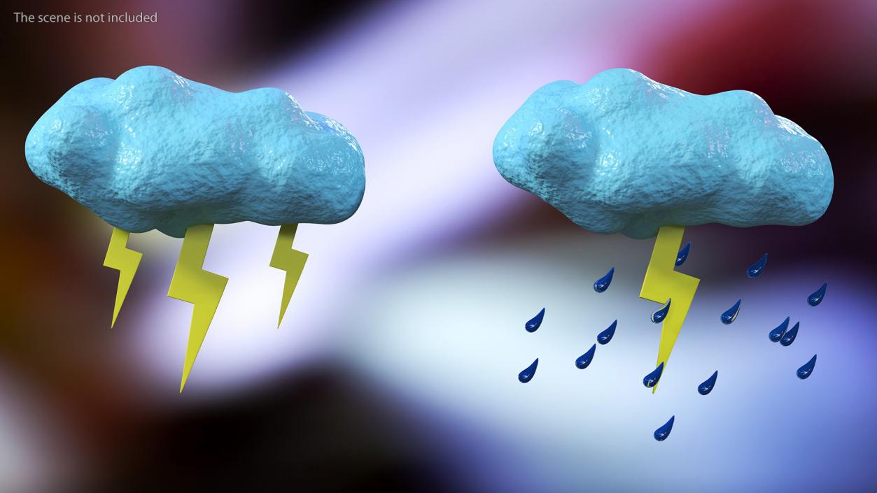 3D model Weather Symbols