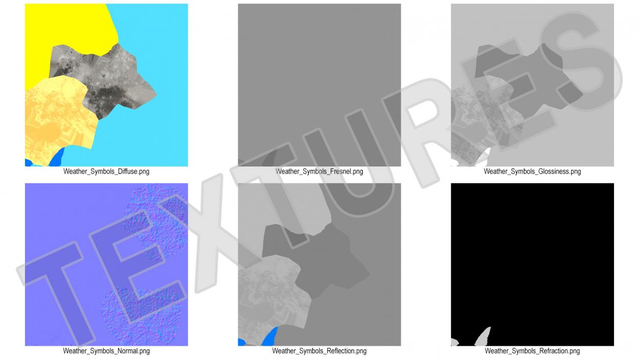 3D model Weather Symbols