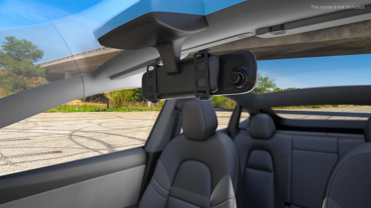 3D model Rearview Mirror Smart Cam with Reverse Camera