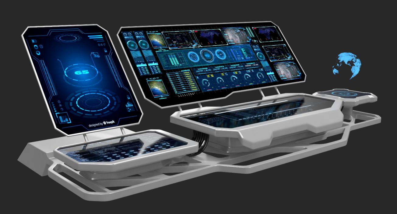 Hologram Remote Control Panel 3D model