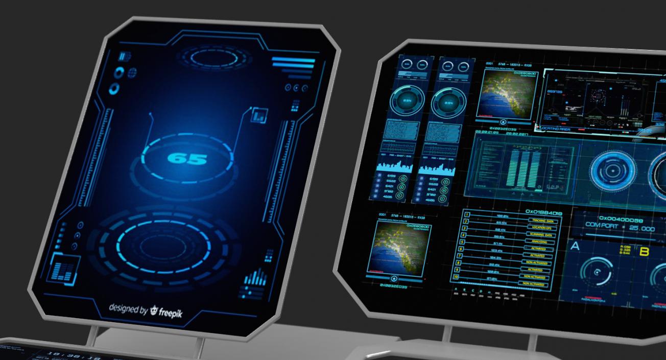 Hologram Remote Control Panel 3D model