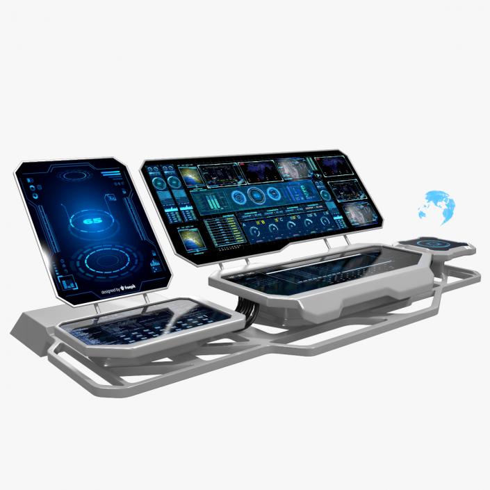 Hologram Remote Control Panel 3D model