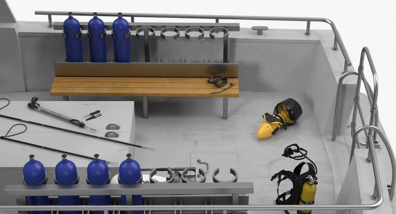 Diving Equipment Collection 3D