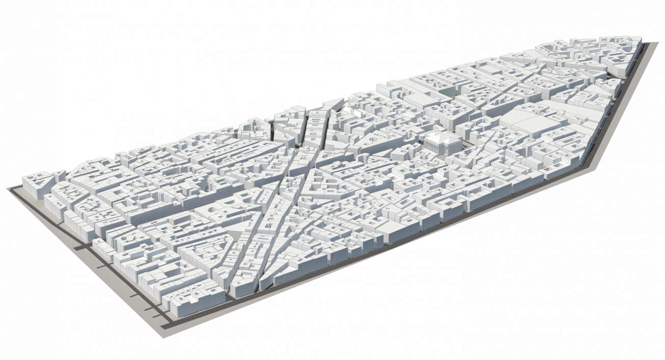 3D City District model