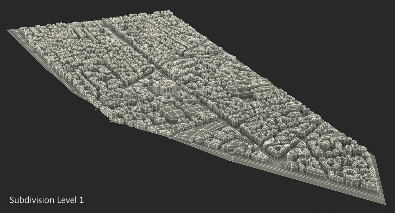 3D City District model