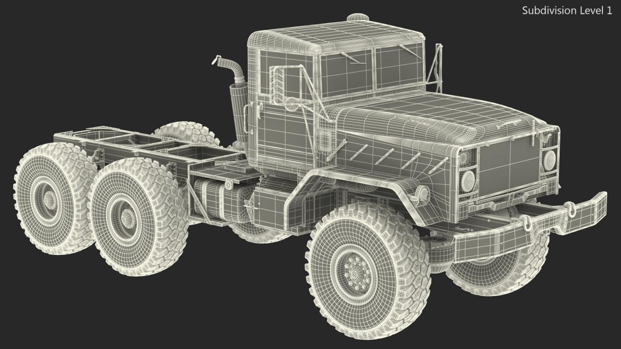 M939 Military Truck Light Rigged 3D