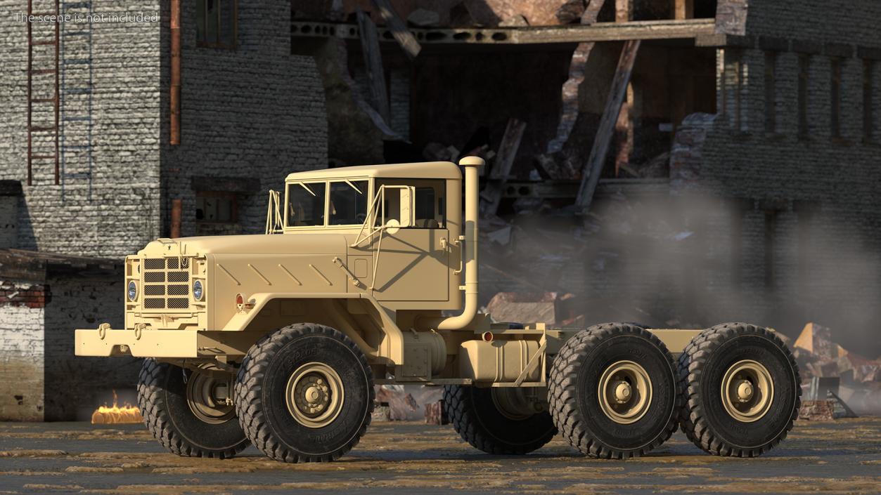 M939 Military Truck Light Rigged 3D