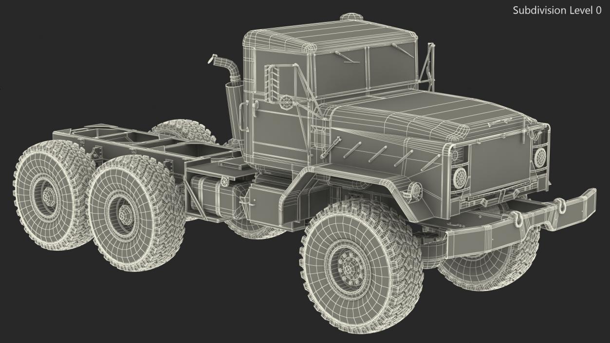 M939 Military Truck Light Rigged 3D