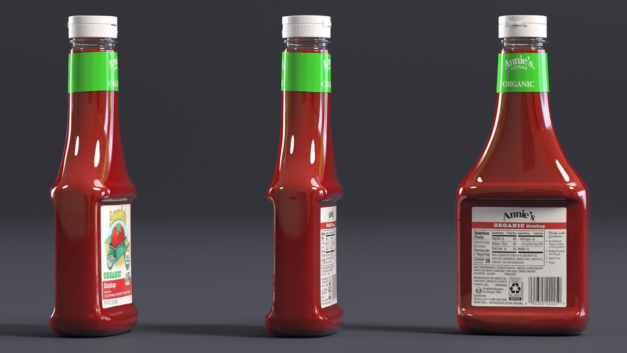 3D Ketchup Bottles Collection