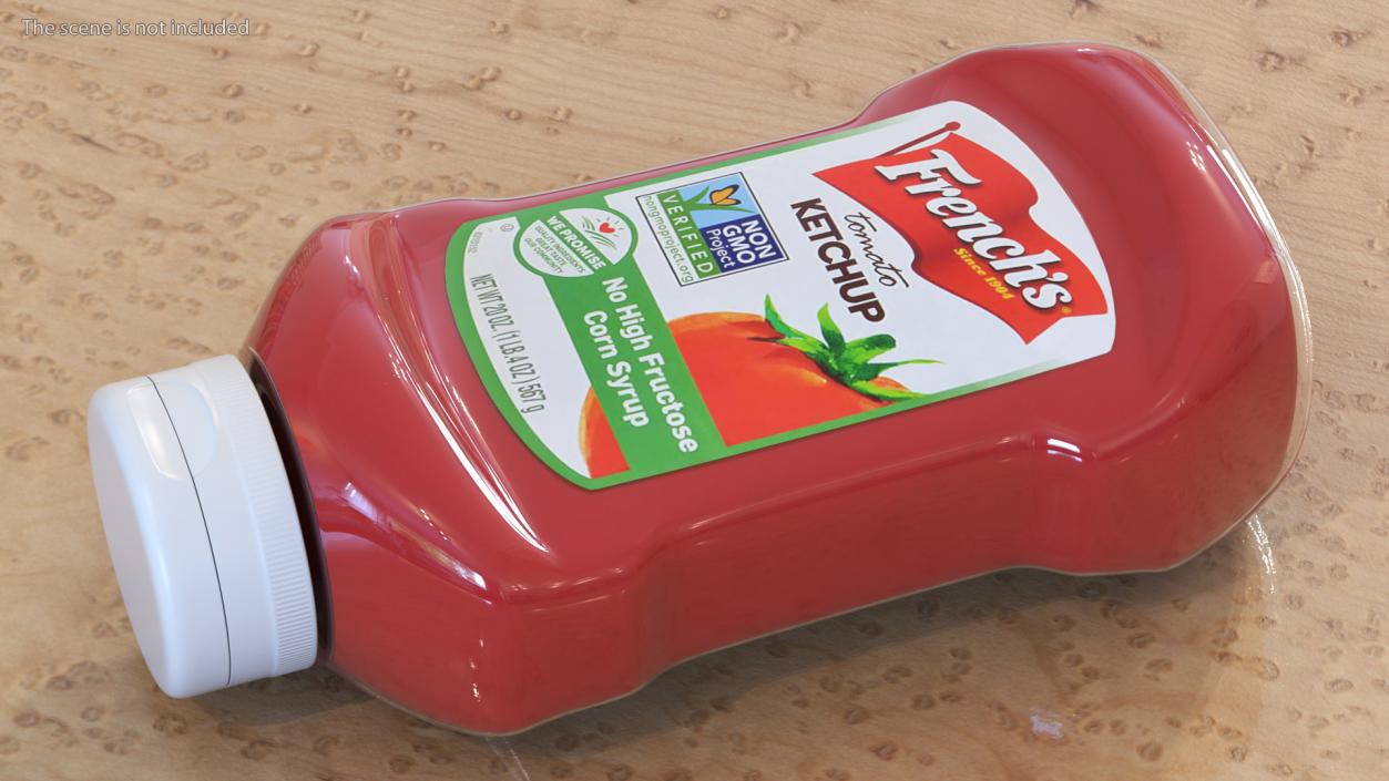 3D Ketchup Bottles Collection