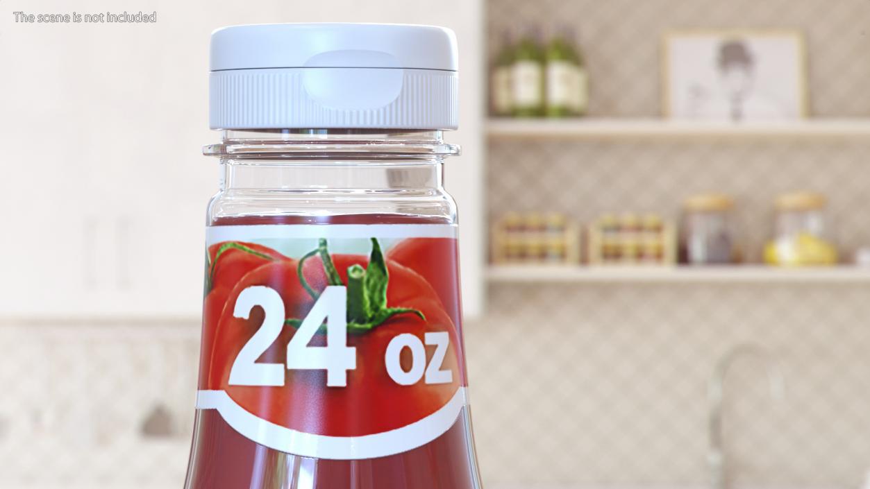 3D Ketchup Bottles Collection