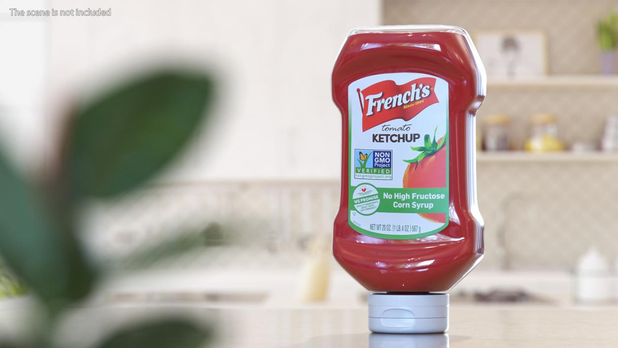 3D Ketchup Bottles Collection