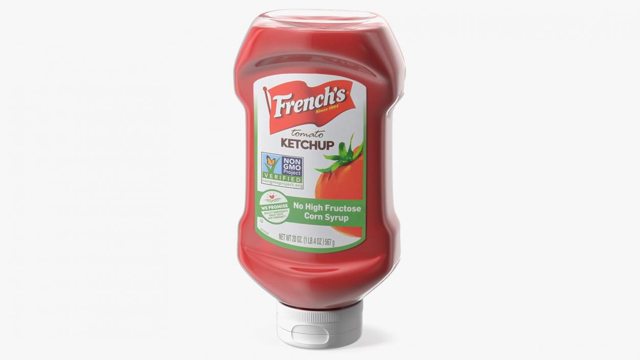 3D Ketchup Bottles Collection