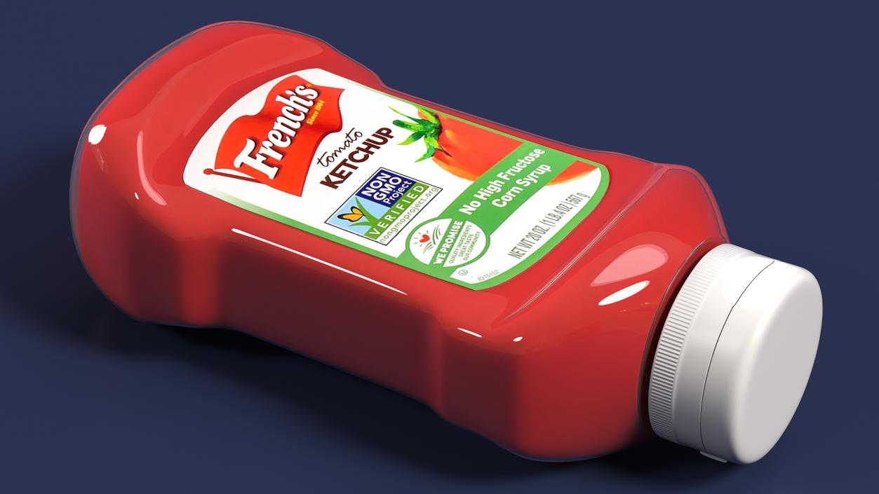 3D Ketchup Bottles Collection