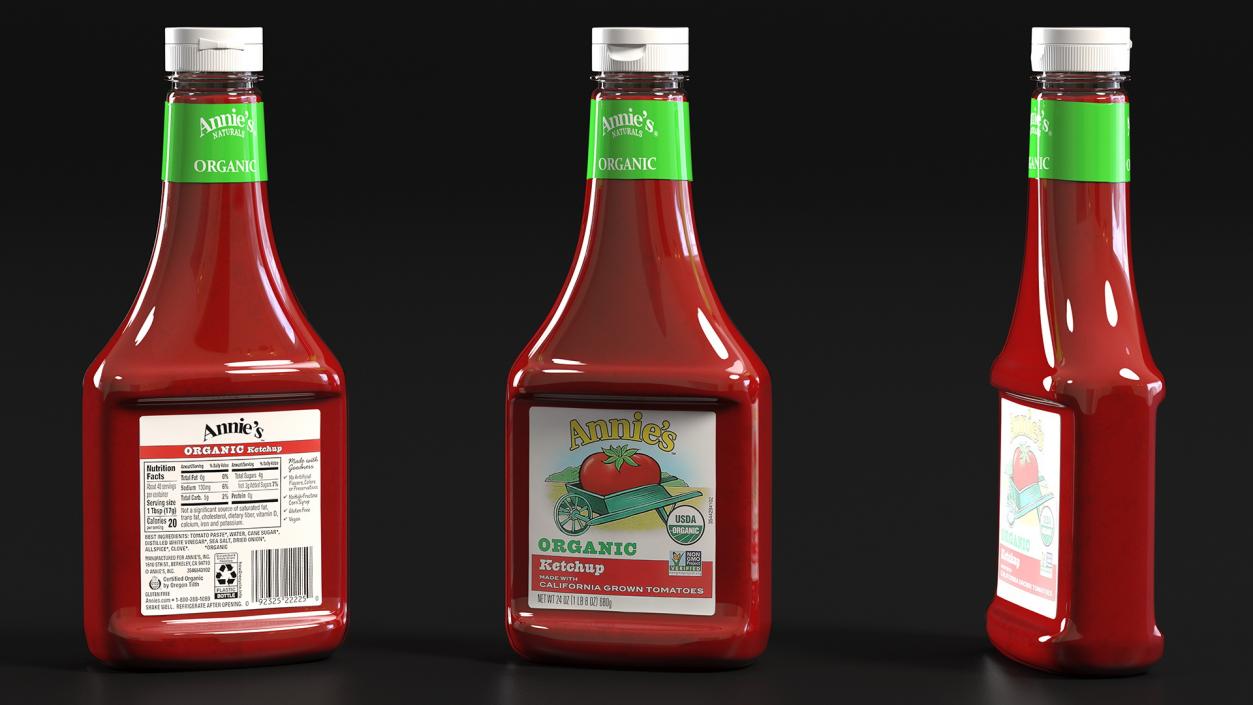 3D Ketchup Bottles Collection