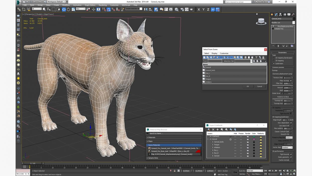 Caracal 3D model