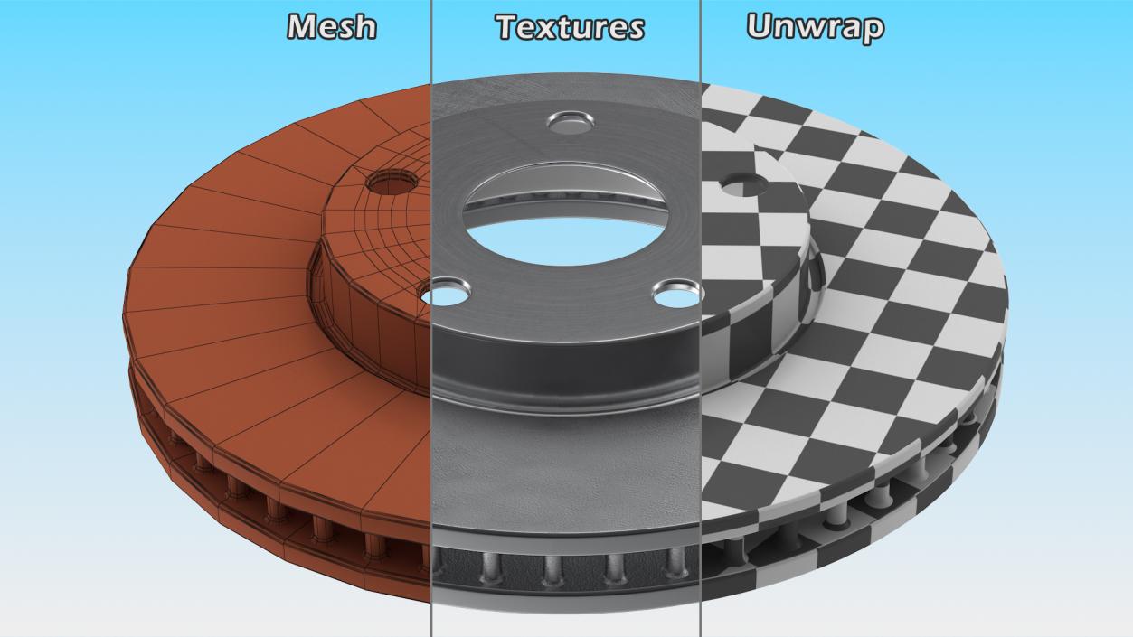 3D Brake Disk Rotor