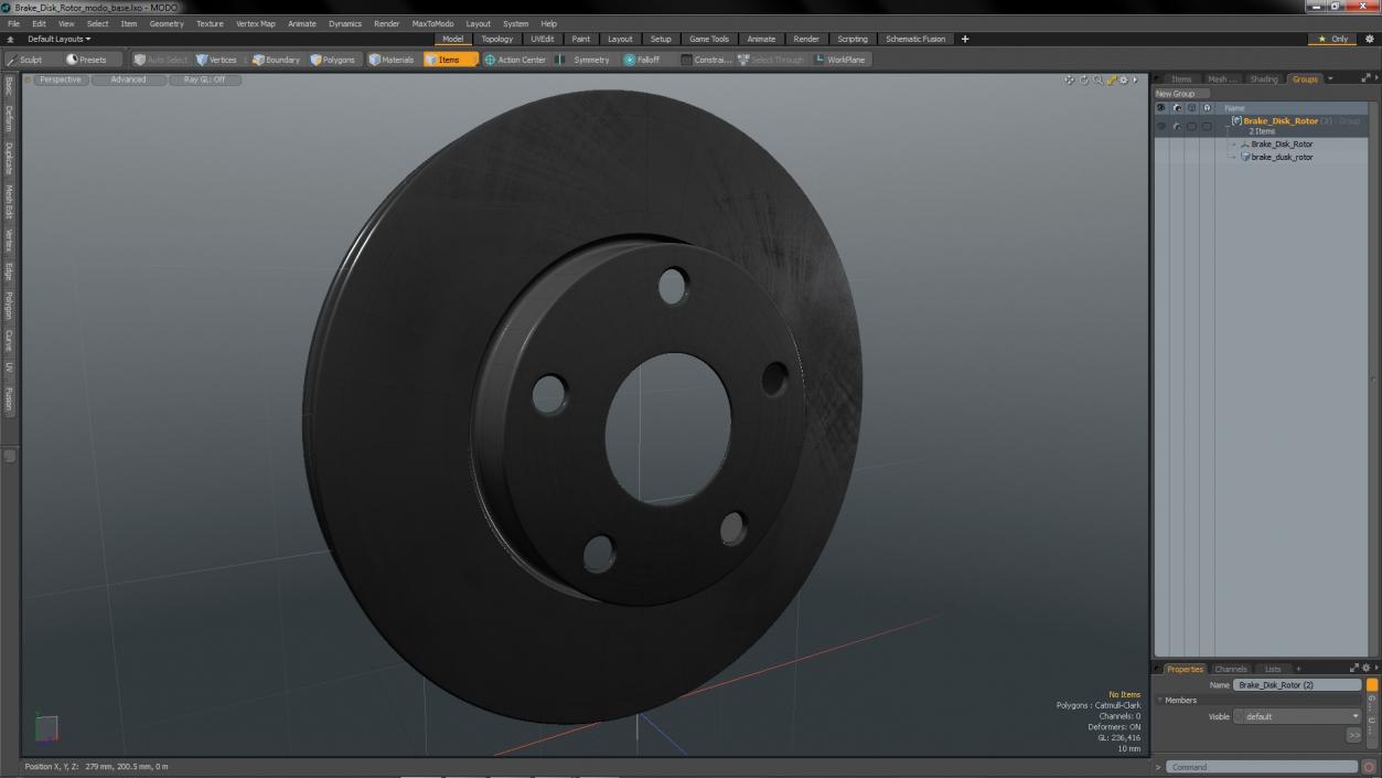 3D Brake Disk Rotor