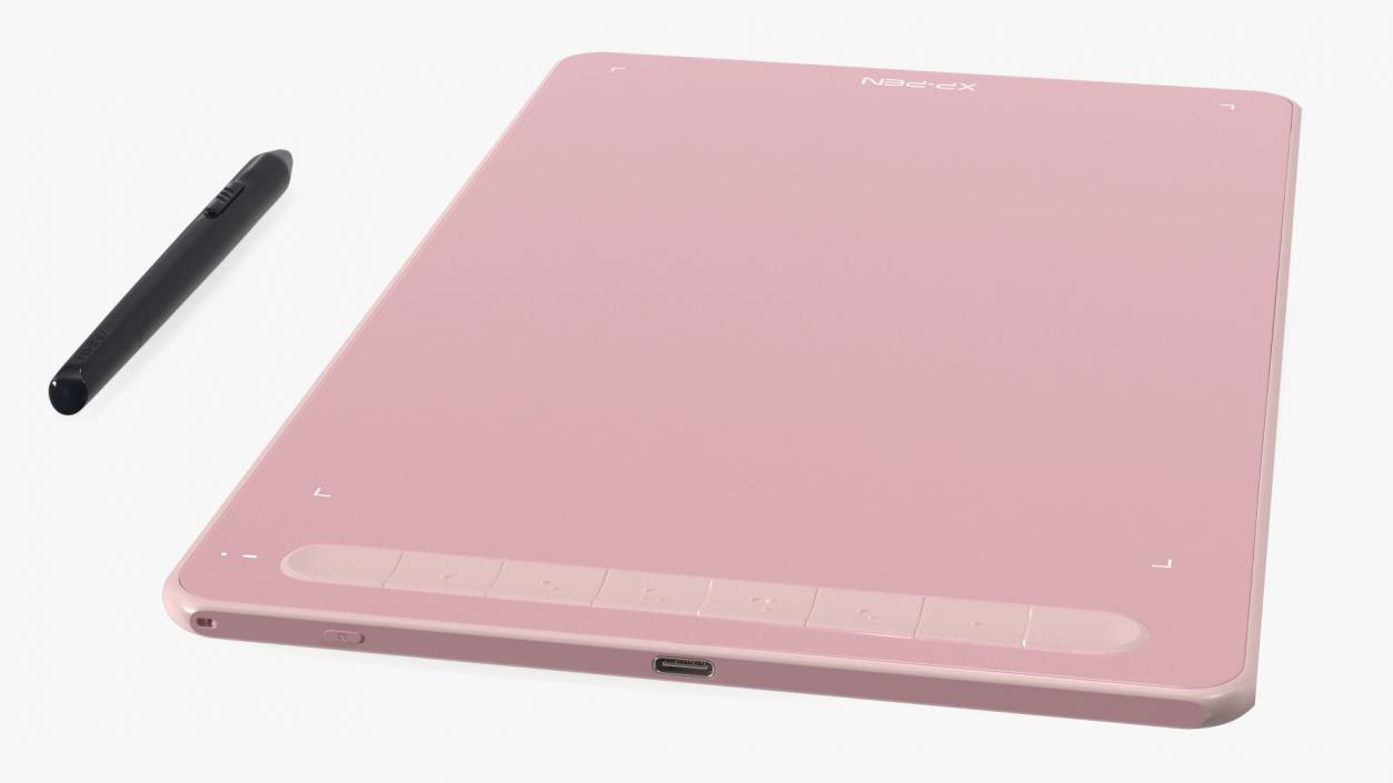 Graphic Drawing Tablet XP-Pen Deco Pink 3D model