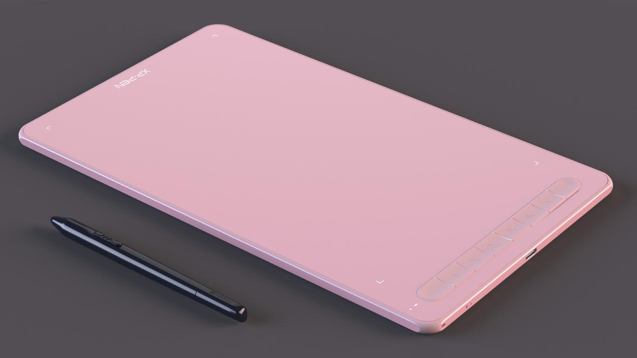 Graphic Drawing Tablet XP-Pen Deco Pink 3D model