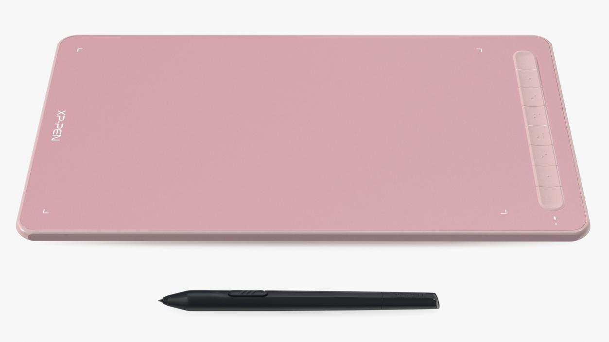 Graphic Drawing Tablet XP-Pen Deco Pink 3D model