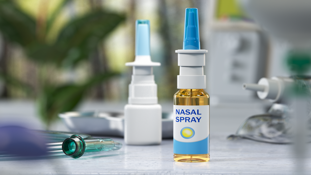 3D Nasal Spray Bottle model