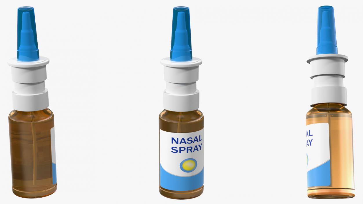 3D Nasal Spray Bottle model