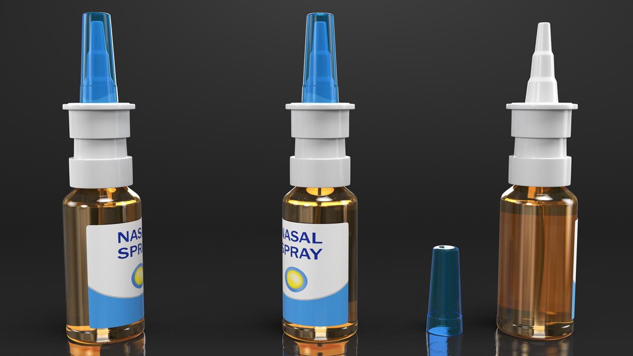 3D Nasal Spray Bottle model