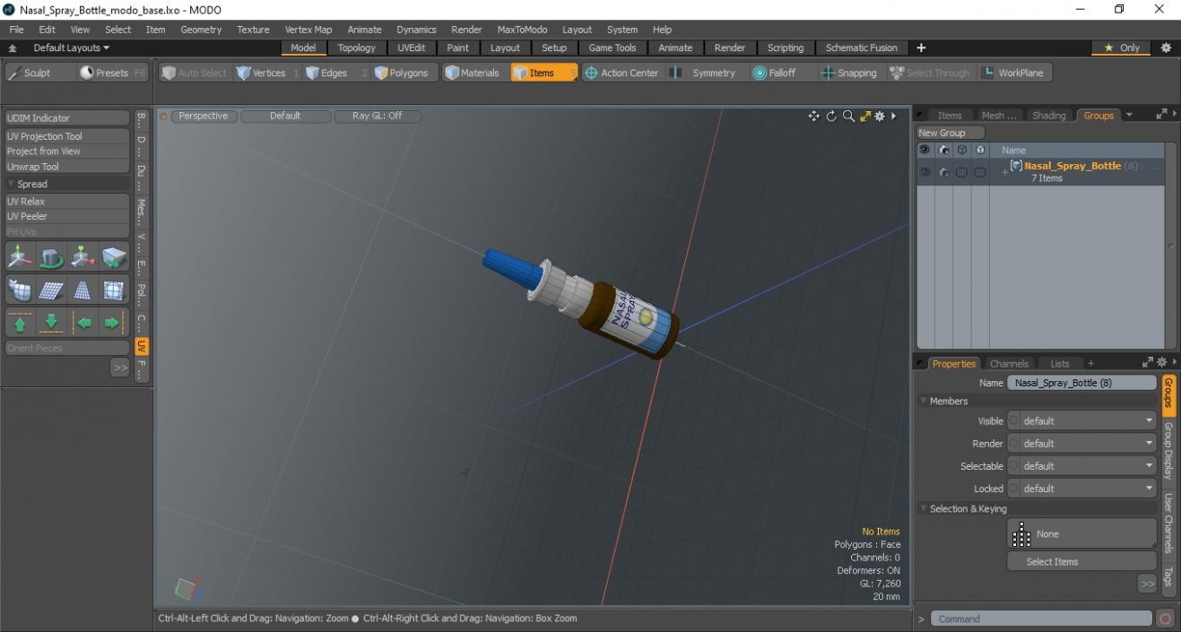 3D Nasal Spray Bottle model