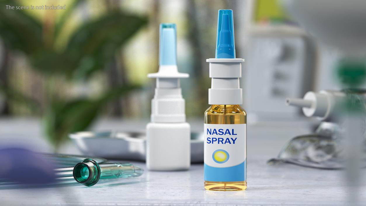 3D Nasal Spray Bottle model