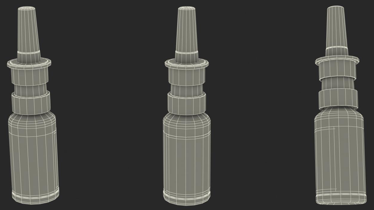 3D Nasal Spray Bottle model