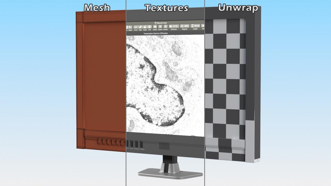 Electron Microscope Monitor 3D