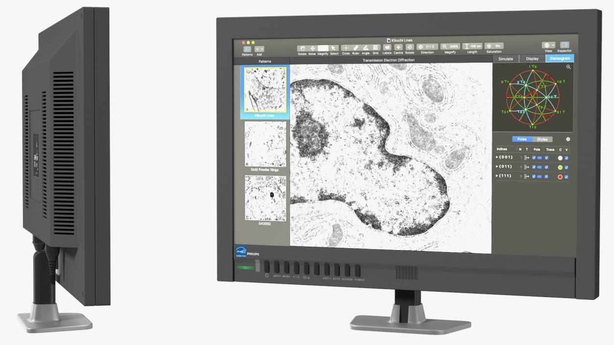 Electron Microscope Monitor 3D