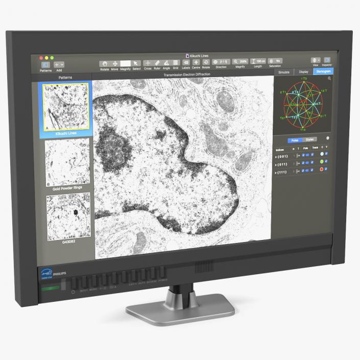 Electron Microscope Monitor 3D