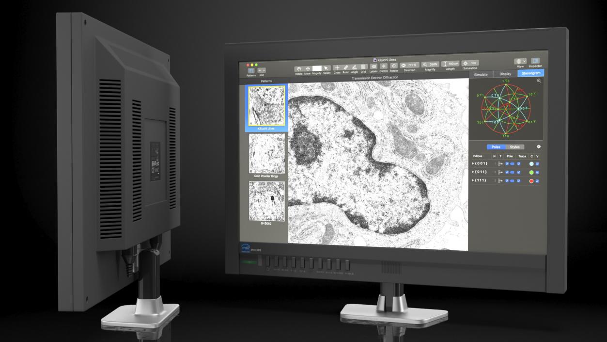 Electron Microscope Monitor 3D