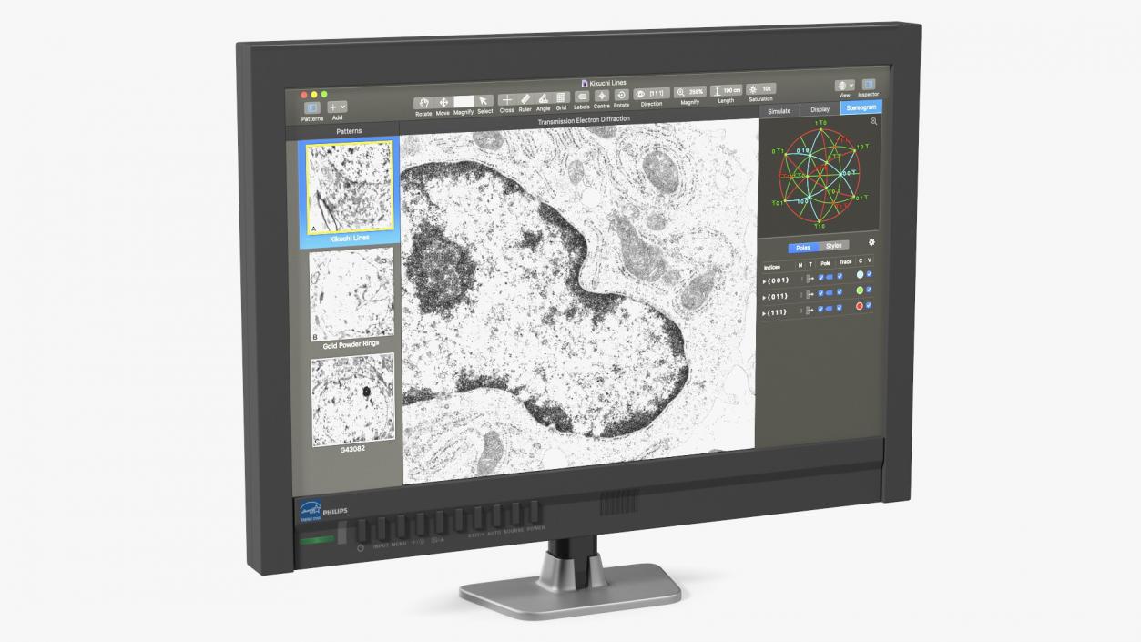 Electron Microscope Monitor 3D