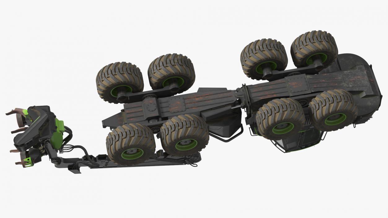 Forestry Harvester Dirty 3D model