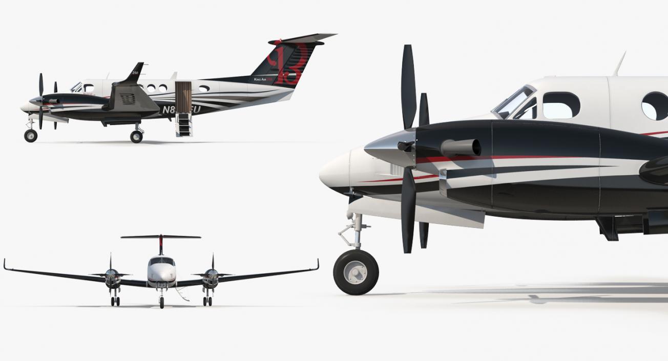 Beechcraft Super King Air 250 3D model