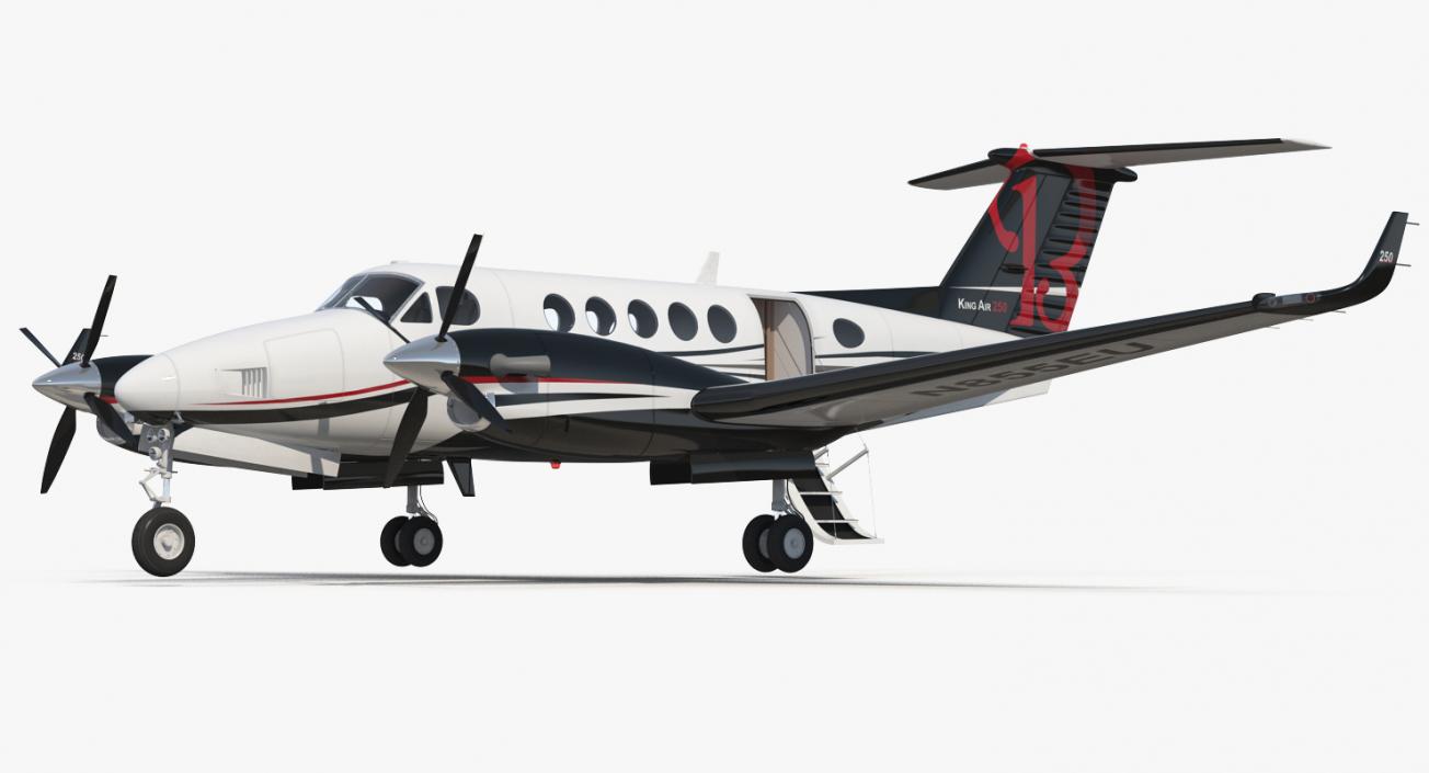 Beechcraft Super King Air 250 3D model