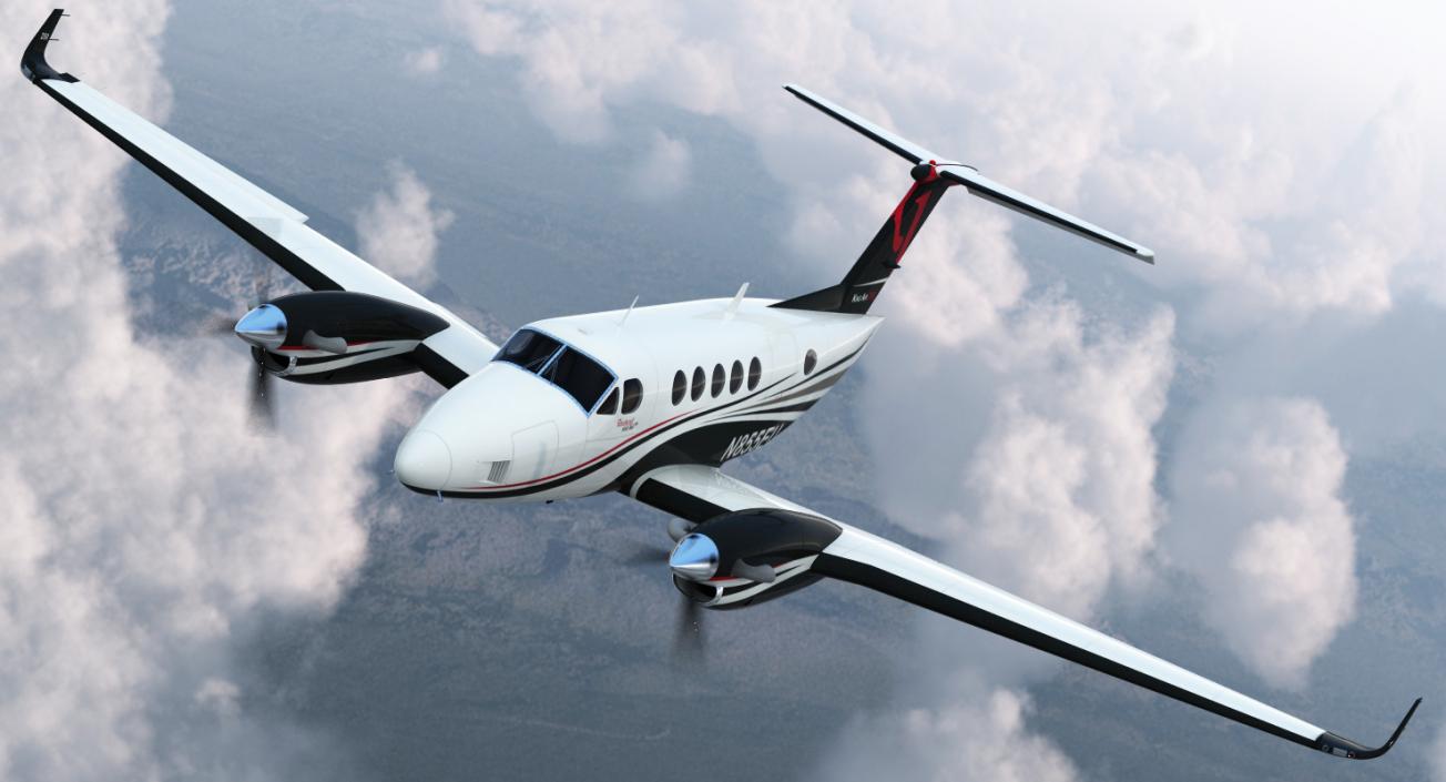 Beechcraft Super King Air 250 3D model