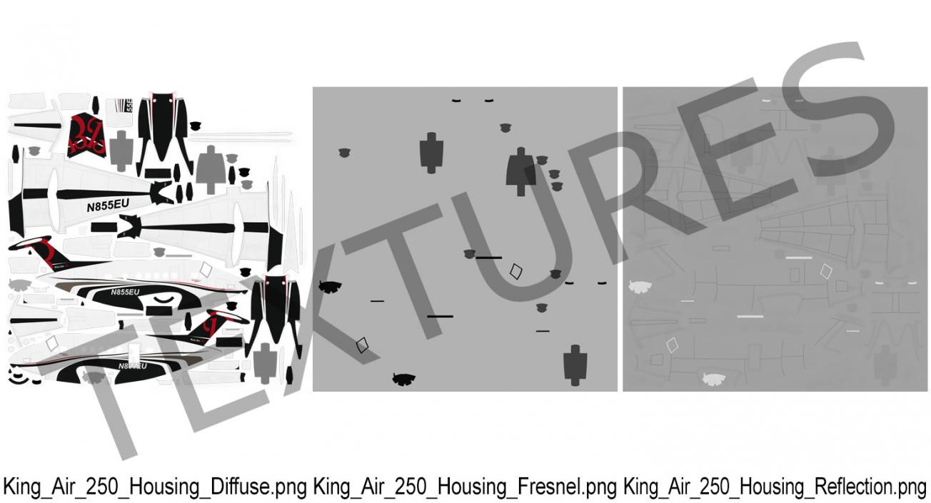 Beechcraft Super King Air 250 3D model