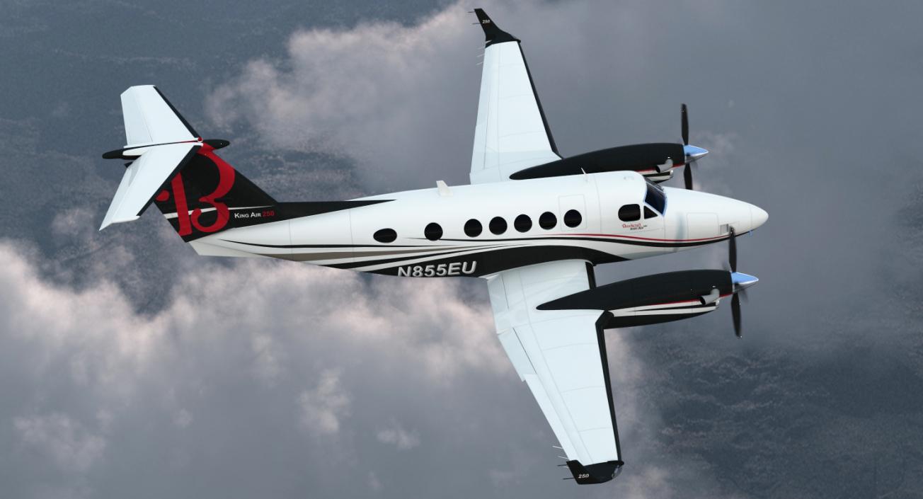 Beechcraft Super King Air 250 3D model