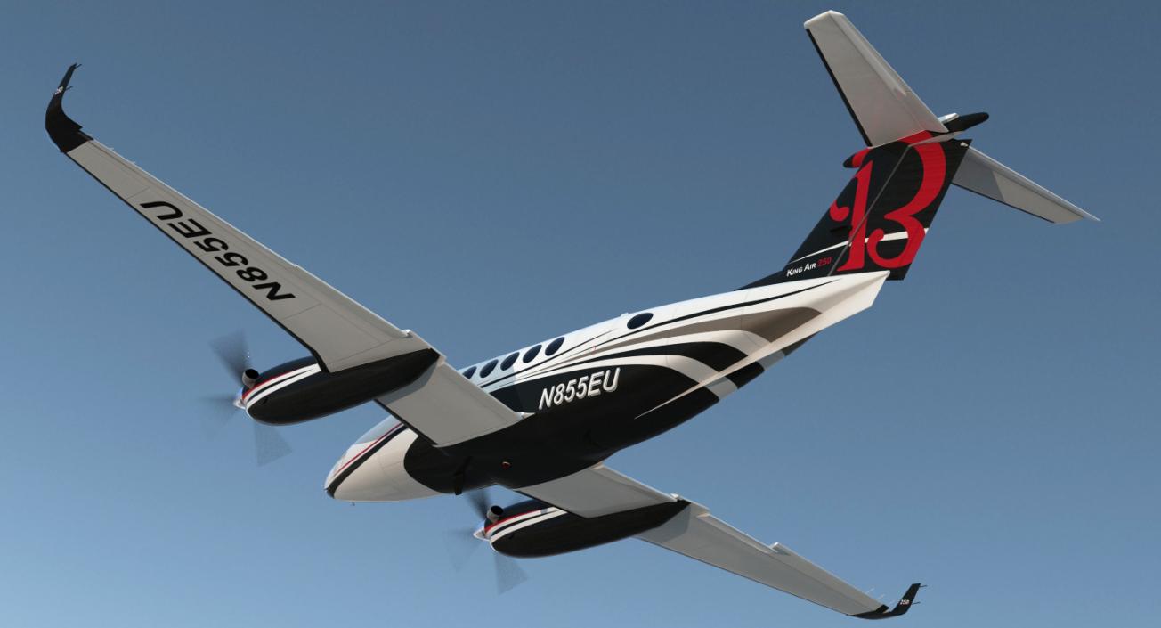 Beechcraft Super King Air 250 3D model