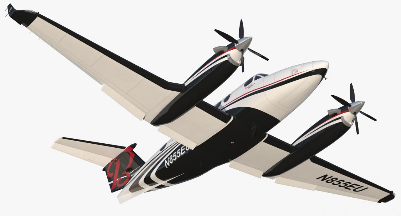 Beechcraft Super King Air 250 3D model