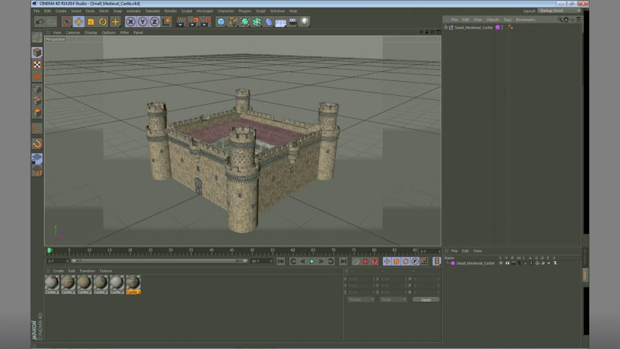 3D Small Medieval Castle