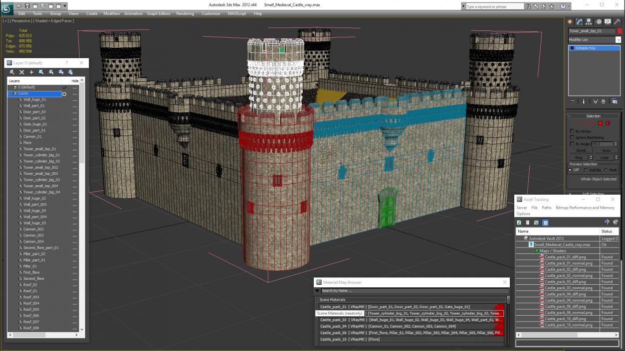 3D Small Medieval Castle