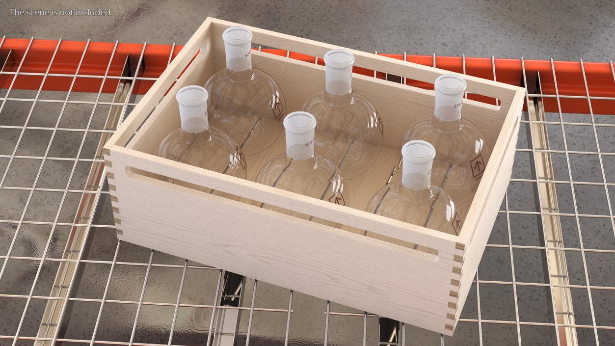 3D Stacking Crate With Flasks