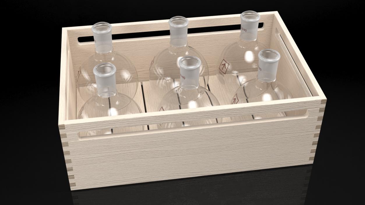 3D Stacking Crate With Flasks